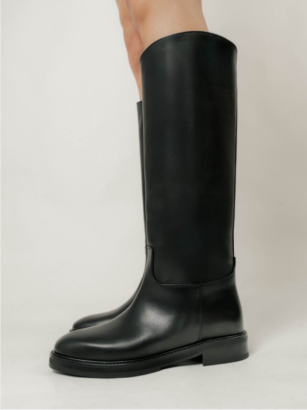 Flattered Frances Black Leather Boots - 41